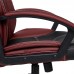 Кресло компьютерное TetChair «Twister»  (Бордовая+чёрная искусств. кожа)