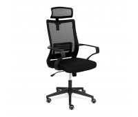 Кресло компьютерное TetChair «Mesh-4HR»  (Чёрная ткань)