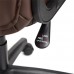 Кресло офисное из ткани TetChair CH 833 (Искусств. коричневая кожа)
