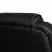 Кресло офисное TetChair «Bergamo» (хром) (Искусств. чёрная кожа)