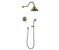 KAISER Rios 31077-1, смеситель для скрытого монтажа с верхним и ручным душем, цвет бронза Bronze