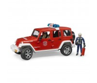 Пожарный внедорожник - Jeep Wrangler Unlimited Rubicon, с фигуркой (Bruder, 02-528)