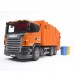 Мусоровоз Scania оранжевый, с подвижным контейнером (Bruder, 03-560)