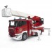 Пожарная машина Scania Bruder с выдвижной лестницей и помпой, со звуковыми и световыми эффектами (Bruder, 03-590)