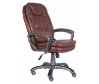 Кресло руководителя Бюрократ CH-868AXSN/Brown коричневый искусственная кожа (пластик темно-серый)