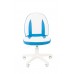 Кресло CHAIRMAN Kids 122 экопремиум белый/голубой