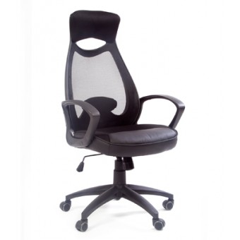 Кресло CHAIRMAN 840 черный пластик DW01/SW01 черное