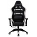 Кресло игровое Бюрократ CH-772/BLACK+WH две подушки белый/черный искусственная кожа (пластик черный/белый)