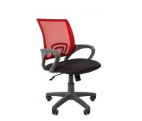 Кресло CHAIRMAN 696 серый пластик TW-12/TW-69 красный