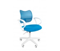 Кресло CHAIRMAN 450 LT белый пластик TW голубой