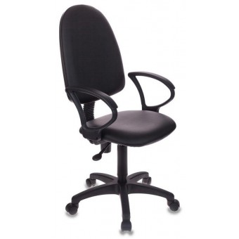  Компьютерное кресло Бюрократ CH-1300/OR-16 черный Престиж+ искусственная кожа