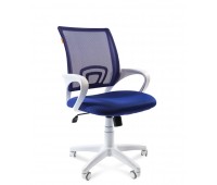 Кресло CHAIRMAN 696 белый пластик TW-10/TW-05 синий