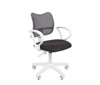 Кресло CHAIRMAN 450 LT белый пластик TW-12/TW-04 серый