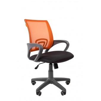 Кресло CHAIRMAN 696 серый пластик TW-12/TW-66 оранжевый