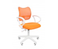 Кресло CHAIRMAN 450 LT белый пластик TW-16/TW-66 оранжевый