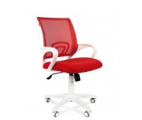 Кресло CHAIRMAN 696 белый пластик TW-19/TW-69 красный
