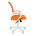 Кресло CHAIRMAN 696 белый пластик TW-16/TW-66 оранжевый