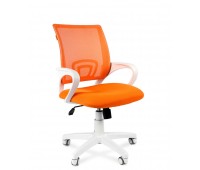 Кресло CHAIRMAN 696 белый пластик TW-16/TW-66 оранжевый