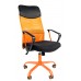 Кресло CHAIRMAN 610 15-21 черный + TW оранжевый/CMet