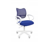 Кресло CHAIRMAN 450 LT белый пластик TW-10/TW-05 синий
