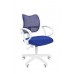 Кресло CHAIRMAN 450 LT белый пластик TW-10/TW-05 синий