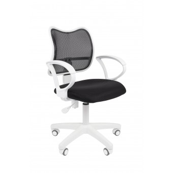Кресло CHAIRMAN 450 LT белый пластик TW-11/TW-01 черный