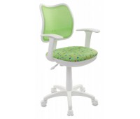 Кресло детское Бюрократ CH-W797/SD/CACTUS-GN спинка сетка салатовый сиденье зеленый кактусы Cactus-Gn (пластик белый)