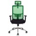 Кресло руководителя Бюрократ MC-612-H, GN, 26-B01 зеленый BM-14 сиденье черный 26-В01 сетка, ткань крестовина хром