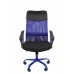 Кресло CHAIRMAN 610 15-21 черный + TW синий/CMet