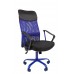 Кресло CHAIRMAN 610 15-21 черный + TW синий/CMet