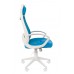 Кресло CHAIRMAN 840 белый пластик TW43\TW-34 голубой