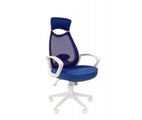 Кресло CHAIRMAN 840 белый пластик TW10\TW-05 синий