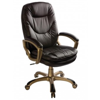 Кресло руководителя Бюрократ CH-868YAXSN/Coffee темно-коричневый искусственная кожа (пластик золото) ВИТРИННЫЙ ОБРАЗЕЦ