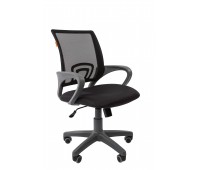Кресло CHAIRMAN 696 серый пластик TW-12/TW-01 черный