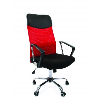 Кресло CHAIRMAN 610 15-21 черный + TW красный