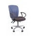 Кресло CHAIRMAN 9801 Эрго сид.10-128 серый/сп.10-141 голубой