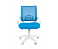 Кресло CHAIRMAN 696 белый пластик TW голубой