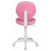 Кресло детское Бюрократ KD-W6/TW-13A розовый TW-13A (пластик белый)