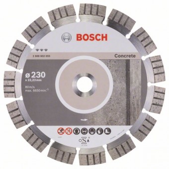 Bosch Алмазный отрезной круг Best for Concrete 230 x 22,23 x 2,4 x 15 мм (2608602655)