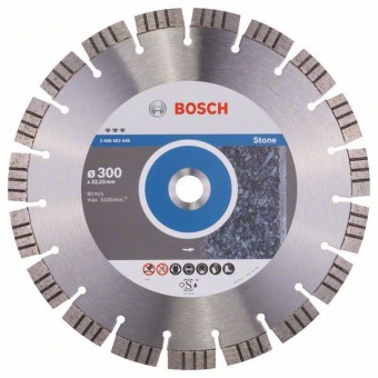 Bosch Алмазный отрезной круг Best for Stone 300 x 22,23 x 2,8 x 15 мм (2608602646)