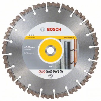 Bosch Алмазный отрезной круг Best for Universal 300 x 22,23 x 2,8 x 15 мм (2608603634)