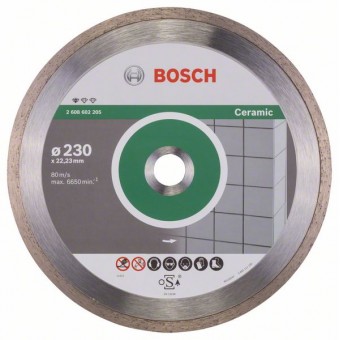 Bosch Алмазный отрезной круг Standard for Ceramic 230 x 22,23 x 1,6 x 7 мм (2608602205)