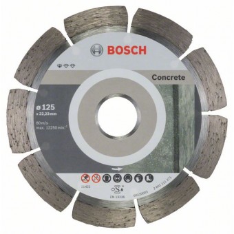 Bosch Алмазный отрезной круг Standard for Concrete 125 x 22,23 x 1,6 x 10 мм (2608603240)