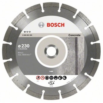 Bosch Алмазный отрезной круг Standard for Concrete 230 x 22,23 x 2,3 x 10 мм (2608603243)
