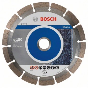 Bosch Алмазный отрезной круг Standard for Stone 180 x 22,23 x 2 x 10 мм (2608603237)