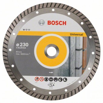 Bosch Алмазный отрезной круг Standard for Universal Turbo 230 x 22,23 x 2,5 x 10 мм (2608603252)