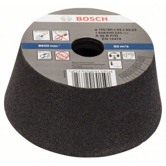 Bosch Чашечный шлифкруг, конусный, по металлу/литью 90 мм, 110 мм, 55 мм, 36 (1608600233)