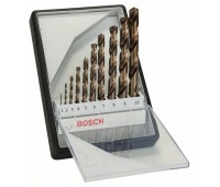 Bosch Набор из 10 свёрл по металлу Robust Line HSS-Co 1, 2, 3, 4, 5, 6, 7, 8, 9, 10 мм (2607019925)