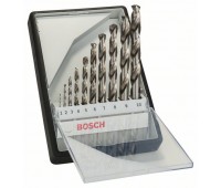 Bosch Набор из 10 свёрл по металлу Robust Line HSS-G, 135 1, 2, 3, 4, 5, 6, 7, 8, 9, 10 мм, 135 (2607010535)