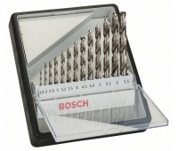Bosch Набор из 13 свёрл по металлу Robust Line HSS-G, 135 1,5, 2, 2,5, 3, 3,2, 3,5, 4, 4,5, 4,8, 5, 5,5, 6, 6,5 мм, 135 (2607010538)